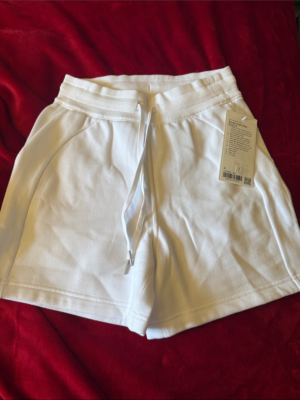 lululemon athletica White Drawstring Athletic Shorts